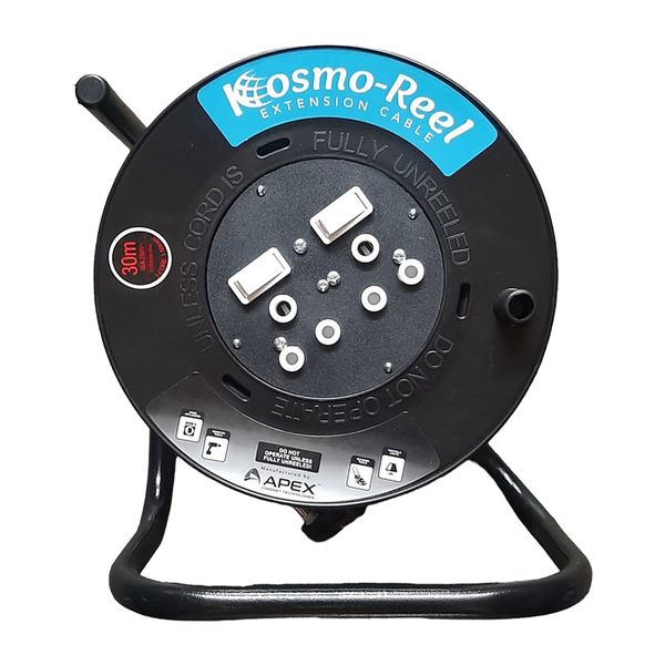KOSMO-REEL Extension Plastic Reel 2 X 16A 30M x 1.5MM