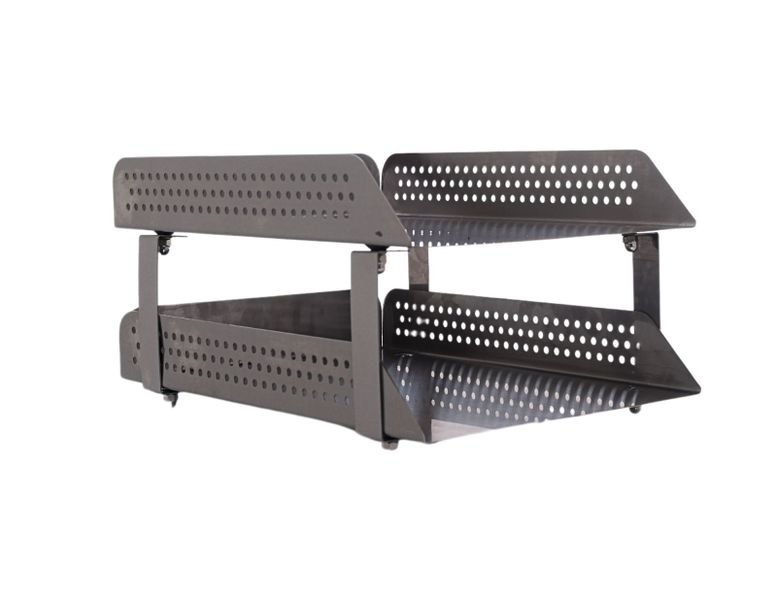 Stainless Steel 2 Tier Office Paper Tray