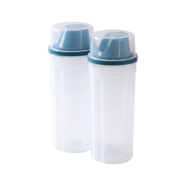 Airtight Food Storage Container Dispenser 1500ML - Blue - 2 Piece