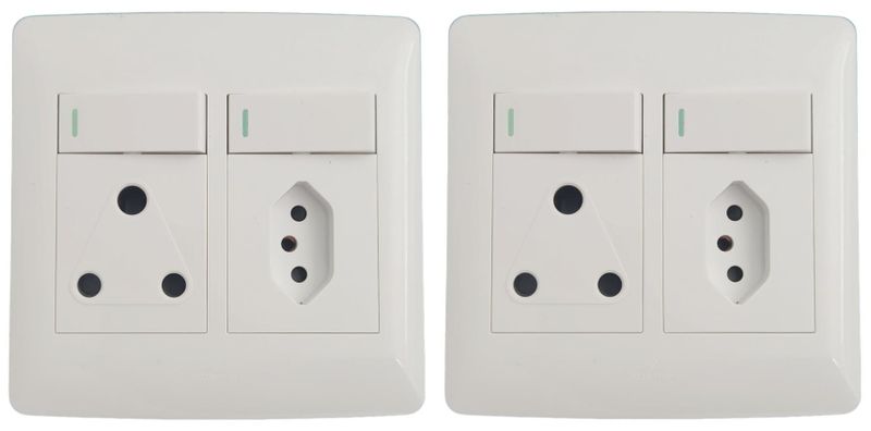 Hello Today Single Plug With Euro Socket - 2 Pack