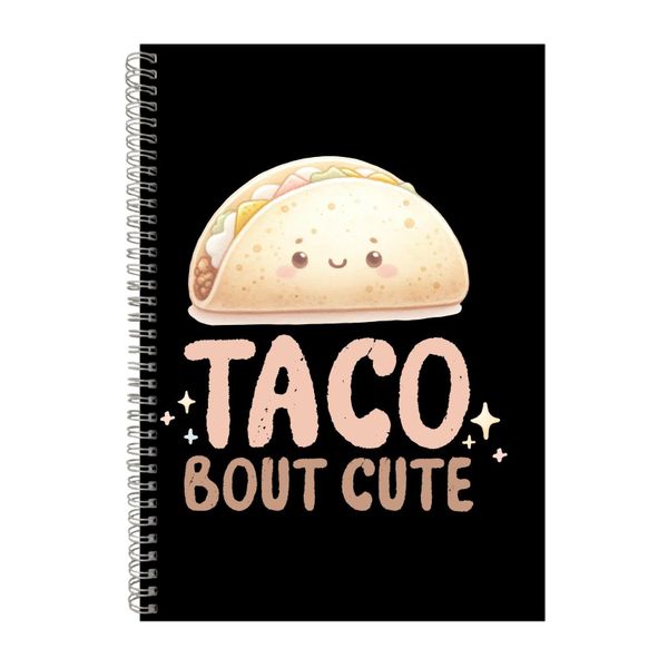 Taco Bout A4 Notebook Spiral Lined Trendy Notepad Baby Gift Idea 302