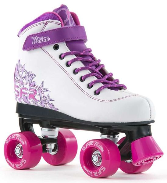 SFR Vision II White/Purple Quad Skates