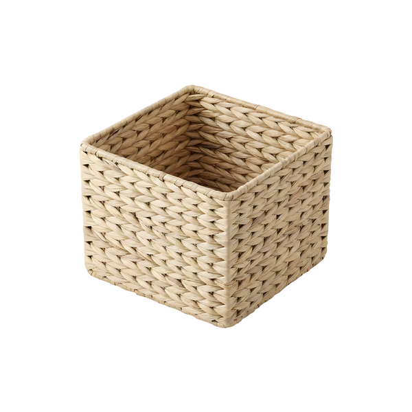 Mini Square Woven Storage Basket | Vanity &amp; Desk Organizer