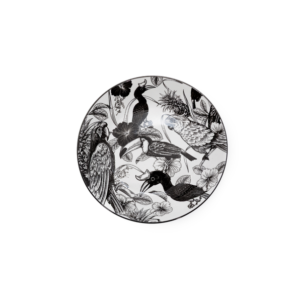 GALATEO - Jungle Sketch 20cm Birds Soup Bowl Set of 4