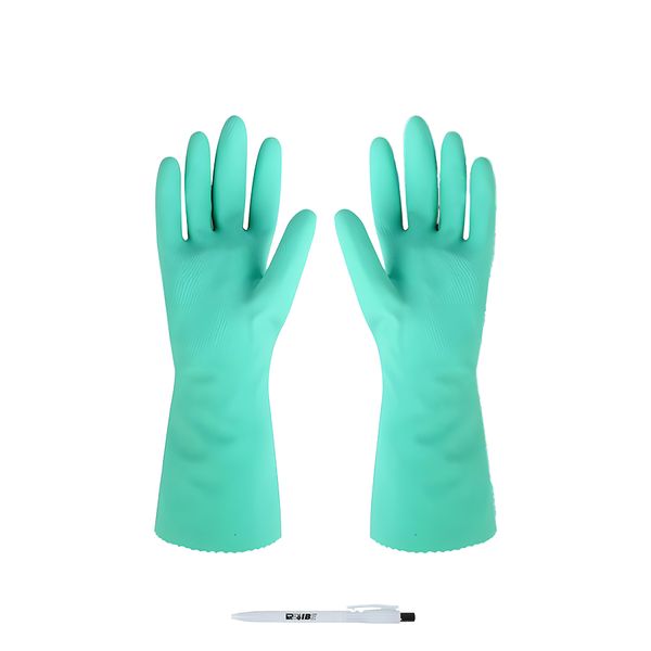 Industrial Quality Multipurpose Rubber Gloves 2 Colors with ReVibe Pen