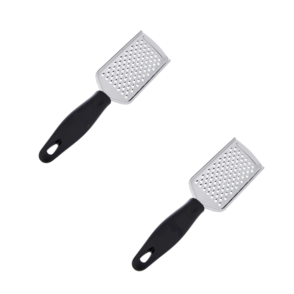 Set of 2 Non-Slip Handle Stainless Steel Versatile Grater