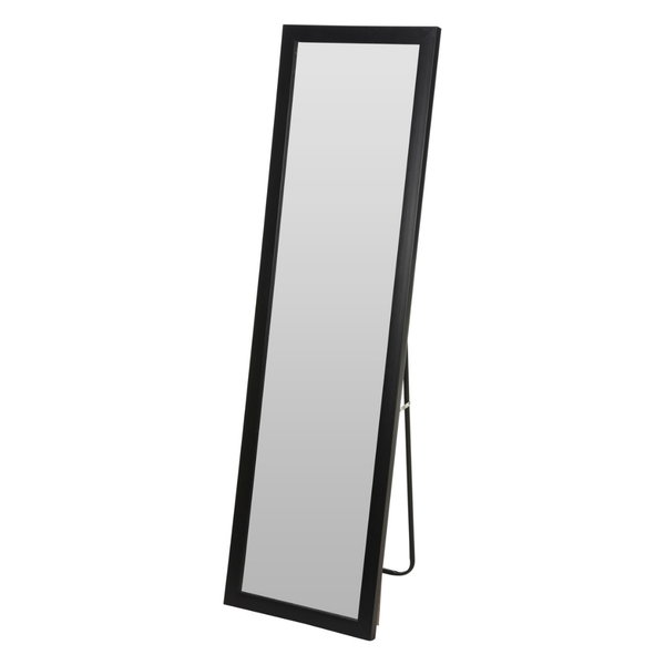 Full Length Standing Mirror - Black Frame - 36 x 126cm