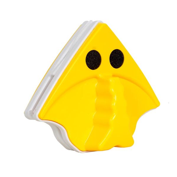 Magnetic Double-Sided Glass Cleaner - Yellow