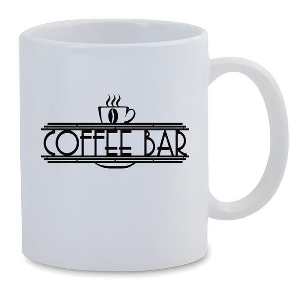 White Ceramic Mug 350ml - Coffee Bar