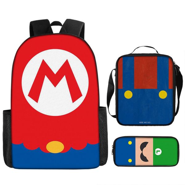 Bag, Lunch Box &amp; Pencil Case Mario image
