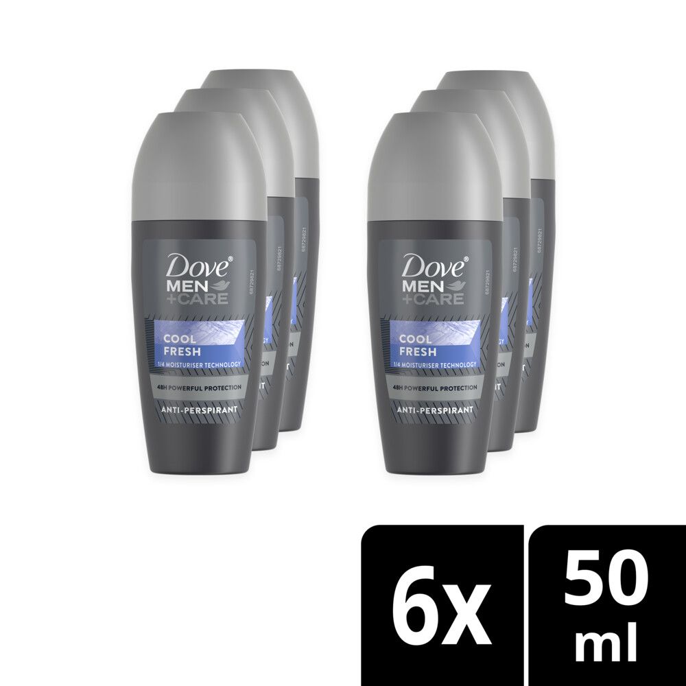 Dove Men+Care Cool Fresh Antiperspirant RollOn Deodorant 6x50ml Buy