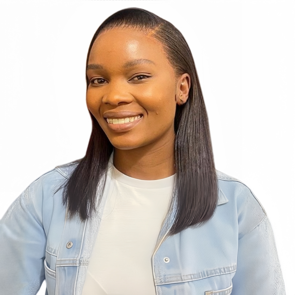Eligababy 14 inch Straight Wig - Human Hair with 13x4 Lace Front