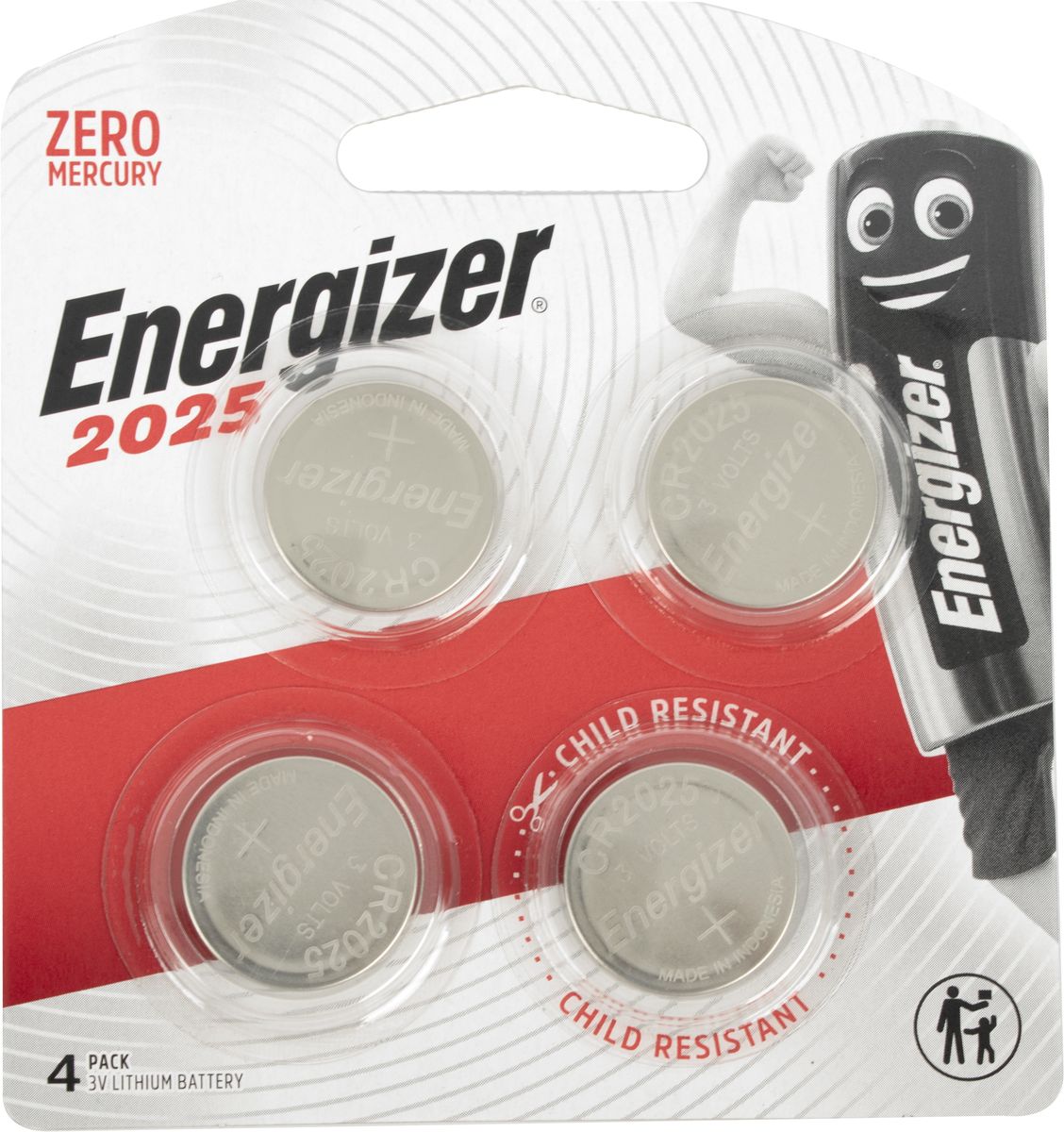 Energizer - Lithium Coin Battery - 4 Piece - Cr2025 - 3V - 2 Pack ...