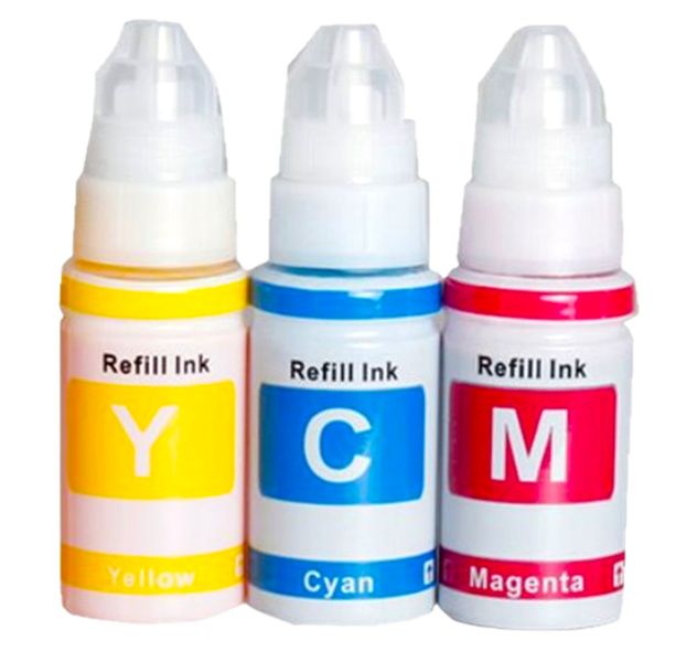 Compatible with Canon Ink GI 490 C,M,Y Combo