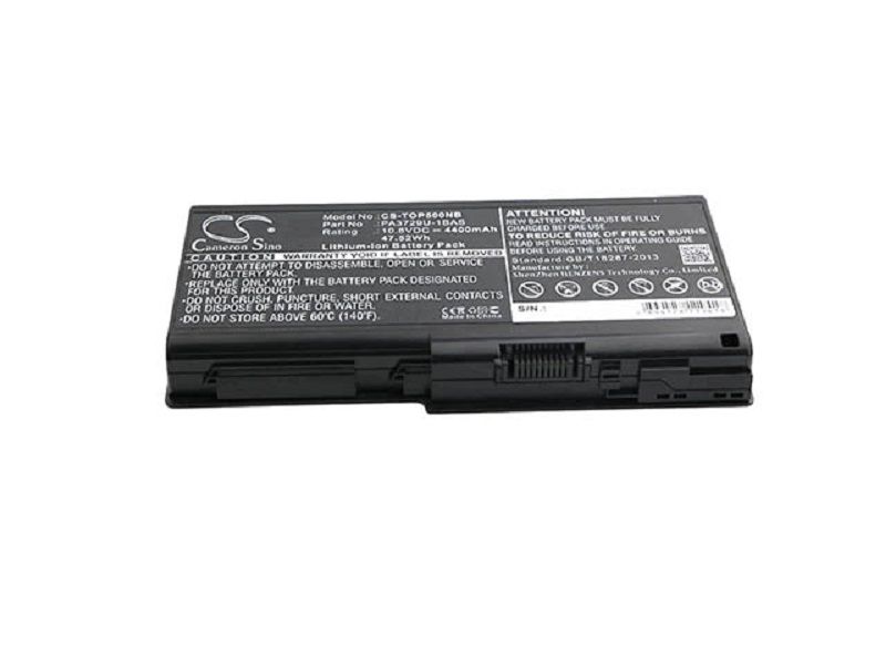 TOSHIBA Qosmio X500/X505; Satellite P500/P505 replacement battery