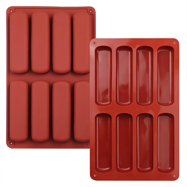 Finger Biscuit Silicone Mould, 8 Cavities Cereal Bars Baking Mould
