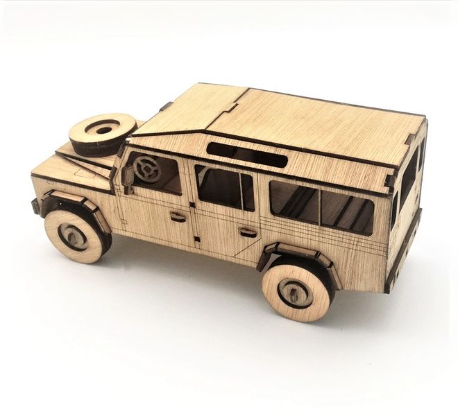 Land Rover Vehicle 3D Puzzle Wooden 3D Model Everything laser car kit
