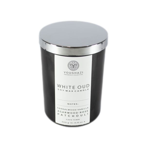 White Oud Soy Wax Candle 300g
