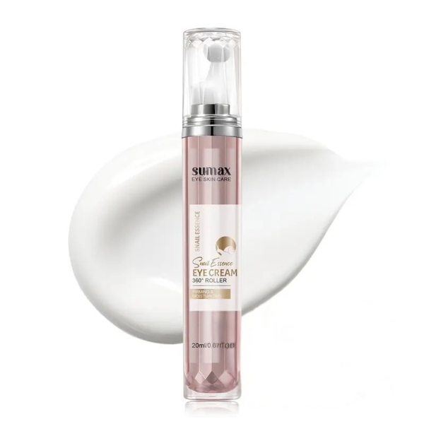 SUMAX - Snail Essence Retinol Eye Cream with 360 Roller for Hydrated Eyes