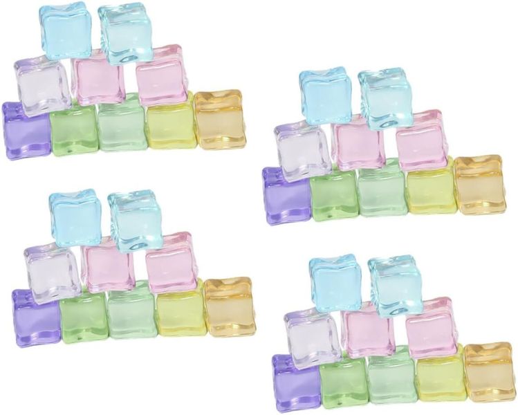 Luminous Fake Resin Ice Cubes For Drinks Wedding Party Decor
