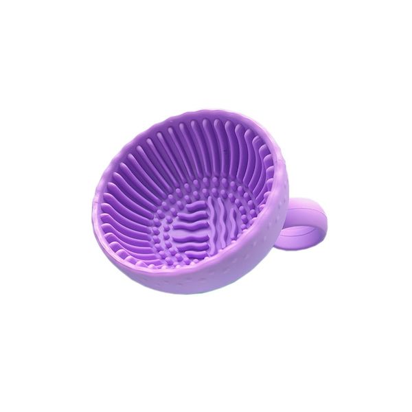 Silicone Makeup Brush Cleaner, Brush Scrubber Bowl