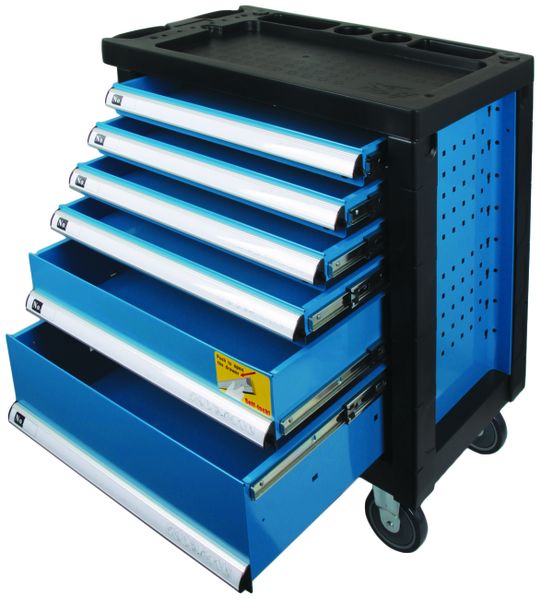 174-piece Tool Kit in 6-drawer, 4-wheel Trolley