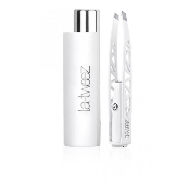 La-Tweez - Pro Illuminating Tweezers - White With Carry Case