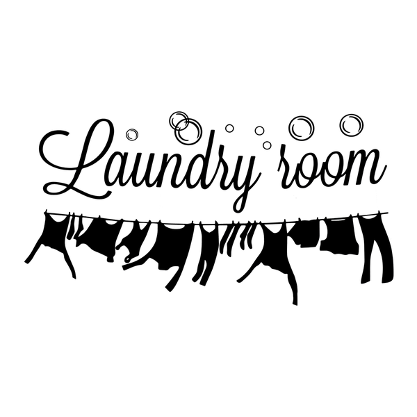 Laundry Room laundry room decoration wall stickers can remove black