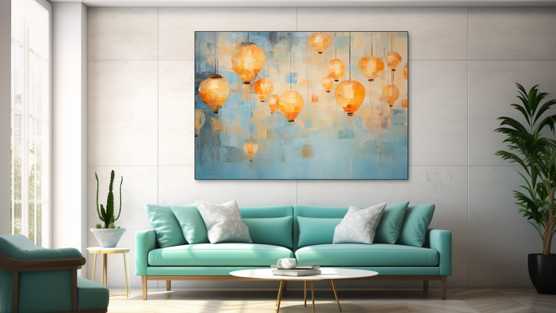 Canvas Wall Art - Luminous Tranquility Abstract - JT0181