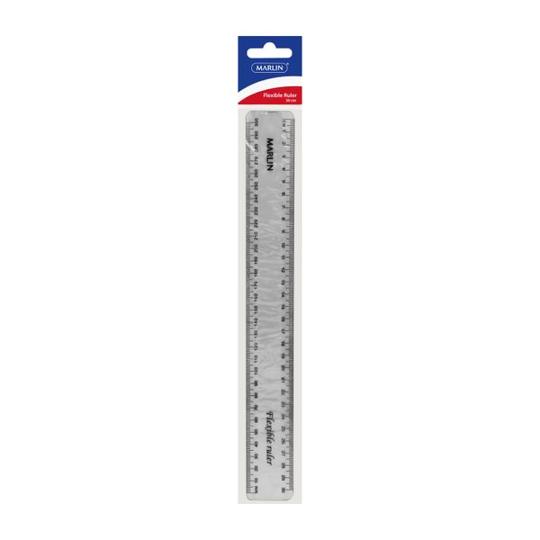 Marlin - Flexible Rulers 30cm - 4 Assorted Colours (Pack Of 12)
