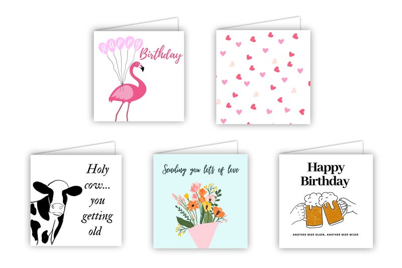 Birthday Card Pack - 60 pack