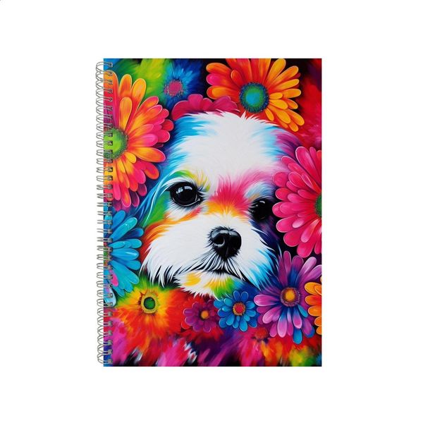 Boxer Pink Gerbera Daisies Neon Notebook Gift Idea A4 Notepad Pad 70