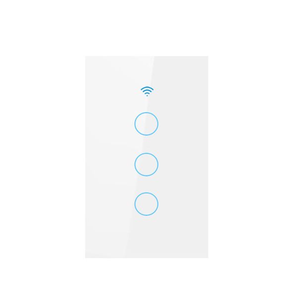 Smart Switch 3 Gang Wifi Gold
