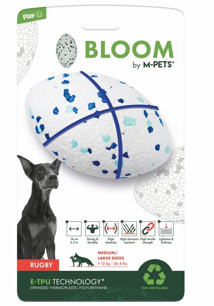 M-Pets Bloom Rugby Ball