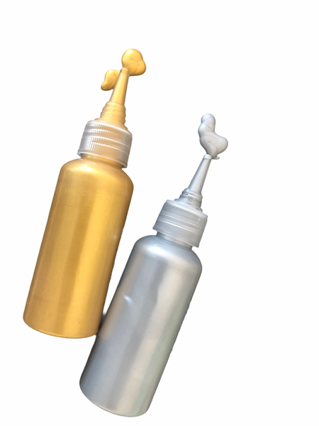 Mica Powder Paste - Gold &amp; Silver Set (50ml each)