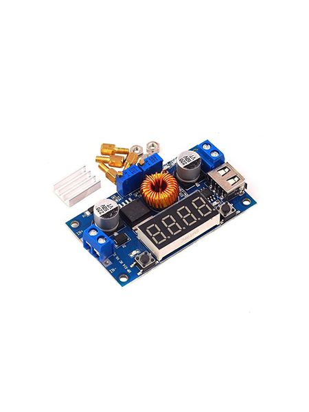 XL4015 5A Digital Lithium Battery Charger Module with USB and Display