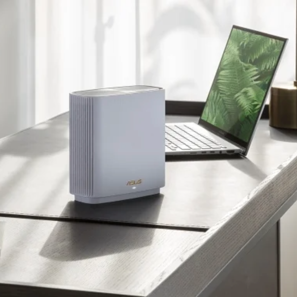 ASUS ZenWiFi XT8 Tri-Band Mesh Wi-Fi System - 6600 Mbps, White