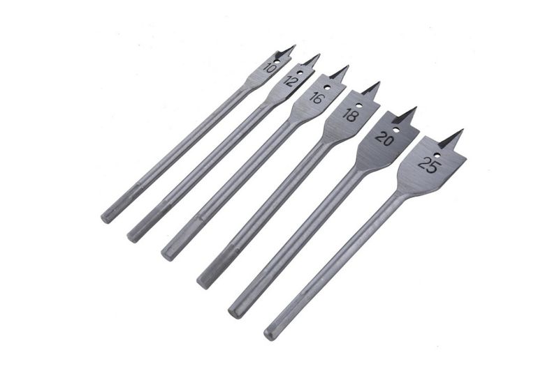 Paddle Flat Wood Boring Drill Bit Set 6 Piece
