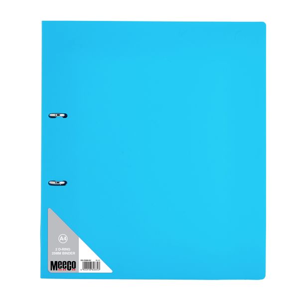 Meeco 2 D-Ring Binder A4 25mm Blue