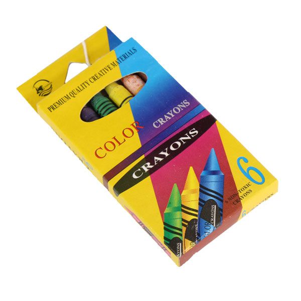 Crayons - 6 Assorted Premium Color Crayons