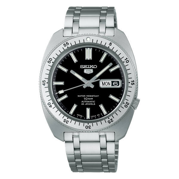 Seiko 5 Sports Heritage Design Recreation Limited Edition in Black SRPL93K1