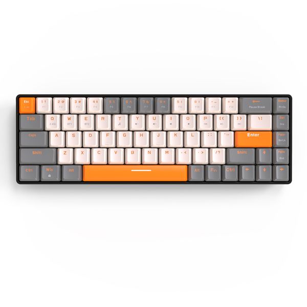 Gagafast Wireless Mini Mechanical Keyboard Red-Switch 68 Keys