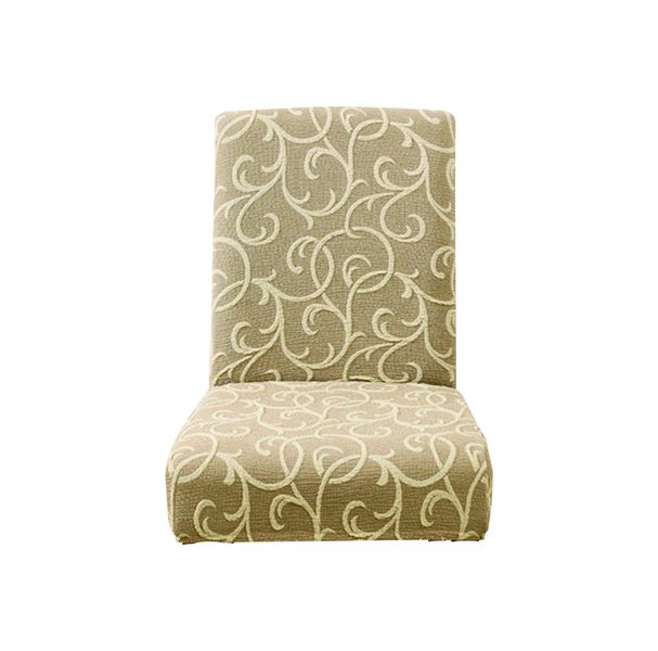 Elasticated Embossed Jacquard Chair Covers - Set of 2 - Beige