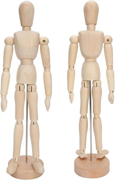 1PCS Wooden Manikin Jointed Mannequin for Artists, Mini Mannequin