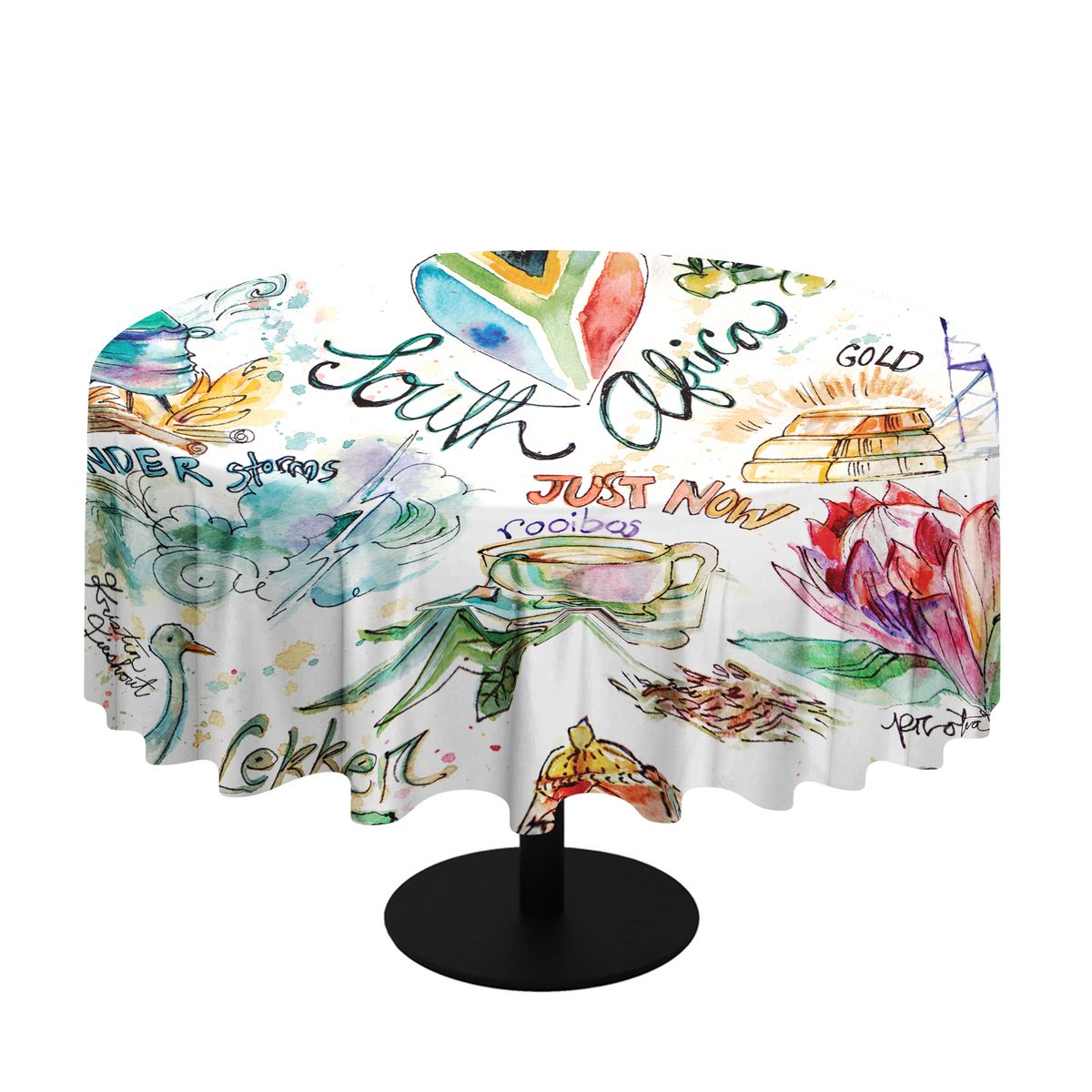 South Africa By Kristin Van Lieshout Round Tablecloth Shop Today. Get