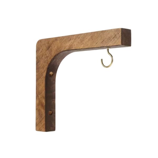 Chic Nordic Wooden Bead Wall Hook - Double-Layer Desig