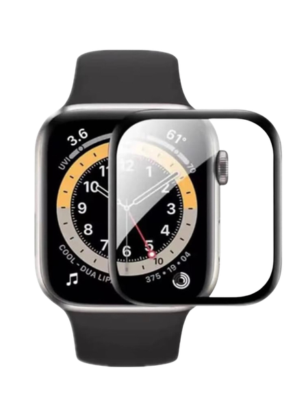 Curved Tempered Glass Screen Protector for Apple watch 45 mm 3D PMMA
