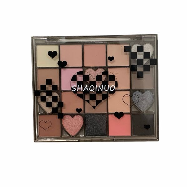20-Color Pearlescent Matte Glitter Earth-Tone Smoky Eyeshadow Palette