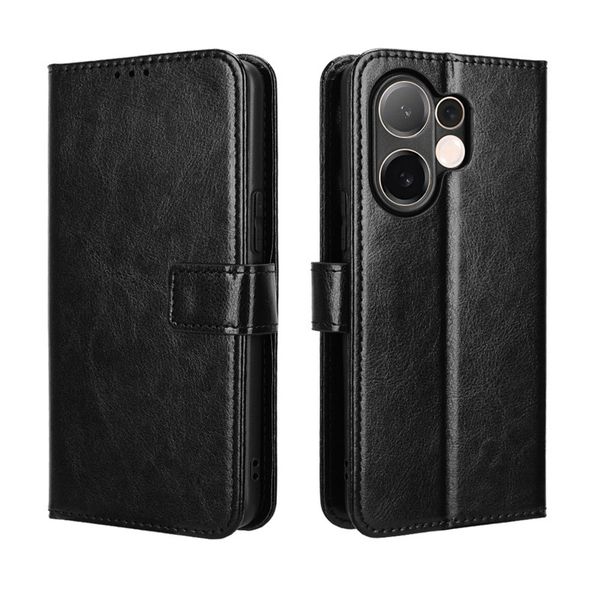 Crazy Horse Pattern Leather Case Compatible With Vivo V50 Lite 4G/5G