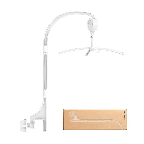 34 Inch Baby Crib Mobile Bed Bell Holder with Music Box